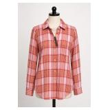 J.Crew Classic Plaid Button-Up Shirt Size 4