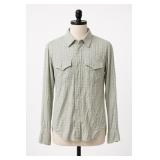 1974 The Shirt Plaid Button-Front Shirt Size S