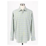 Lorenzo Uomo Trim Fit 100% Cotton Plaid Shirt