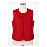 SILK Collections 100% Silk Quilted Vest XL