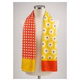 Echo Silk Polka Dot Floral Scarf