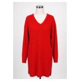 Red Knit Sweater Dress, Size 3