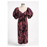 Lulus Floral Puff Sleeve Dress Size M