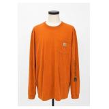 Carhartt Loose Fit Orange Long Sleeve Shirt S