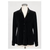 gm Black Velvet Jacket Size 8