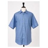 Dover Arrow Blue Short Sleeve Shirt Size 17