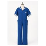 Jeter Pacesetters Blue Gingham Trim Jumpsuit