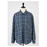 Impaq XXL Acrylic Plaid Button-Up Shirt