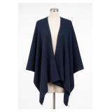 Time And Tru One Size Rib Knit Poncho