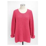 Cherokee Pink Knit Sweater Size Small