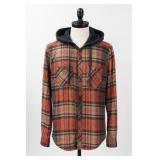 Raw Yarn Industries Plaid Hooded Shirt