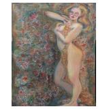 Georganna Anderson Bath In Red Roses Painting