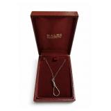 Sterling Silver Chain & Clip Pendant Necklace