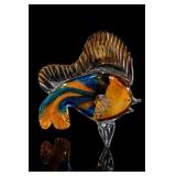 Murano Style Art Glass Fish Sculpture