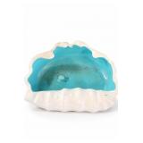 Metlox Poppytrail Aqua Freeform Pottery Dish