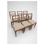 Scandinavian Mid-Century Dining Chairs, Set of 6