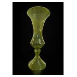 Empoli Green Glass Footed Vase