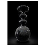 Large Black Gurgle Bottle / Vase