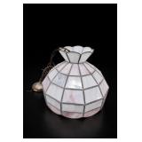 Stained Glass Hanging Lamp, 15" Diameter