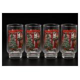 1984 McCrory Stores Coca-Cola Christmas Glass Set
