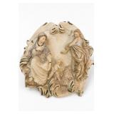 ISAC-STATUE A. Santini Madonna Wall Plaque