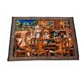 Denver Importing Co. Dog Poker Rug Made In Lebanon