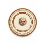 Edgewood China 22 Carat Gilt Portrait Plate
