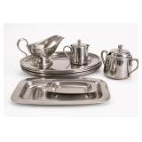 Stainless Steel Serving Trays And Tableware Set