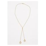 Napier Heart Lariat Necklace