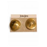 Robert Lee Morris Gold-Tone Disc Clip-On Earrings
