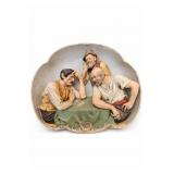 Italian Pucci 3-D Porcelain Bisque Wall Plaque