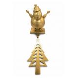 Solid Brass Christmas Tree Stocking Holder