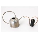 Two Metal Long-Spout Watering Cans