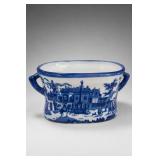Victoria Ware Blue & White Transferware Footbath