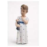 Copenhagen Denmark Porcelain Girl Figurine