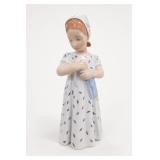 Royal Copenhagen Girl Figurine, Floral Dress