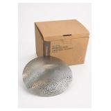 World Market Pierced Disc Pewter Sconce 2Pc