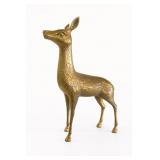 Large Brass Deer Sculpture Made In Korea