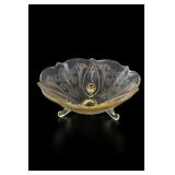 Lancaster Glass Landrum Topaz 3-Footed Bowl