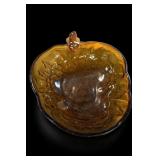 Indiana Glass Amber Grape Bowl