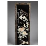 Chinese Lacquer Mother-of-Pearl Inlay Wall Panel