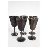 Reed & Barton 1308 Stainless 5pc Goblet Set