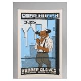 Bad Design Screen Print Dear Human Rubber Gloves