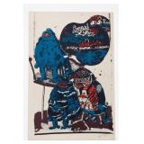 Graffiti-Style Figure Poster Print