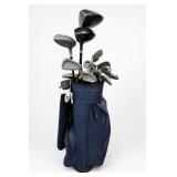 Mixed Brand Golf Club Set With Bag