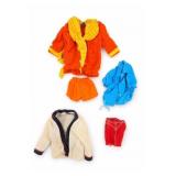 Vintage Ken Doll Clothing Lot, Robes & Outfits