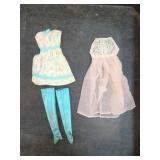 Barbie Doll Clothing Lot Floral Dress Stockings