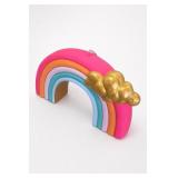 Glitterville Large Multi Rainbow Display w Clouds
