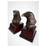 Eagle Head Bookends Pair