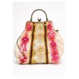 Vintage Beaded Floral Evening Handbag